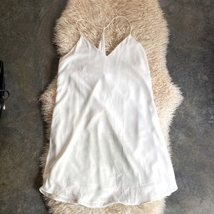 Cream color spagetti strap flowy mini dress